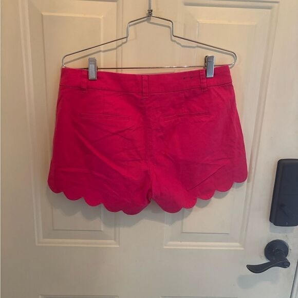 J. Crew High Waist Pink Scalloped Shorts - Picture 4 of 5